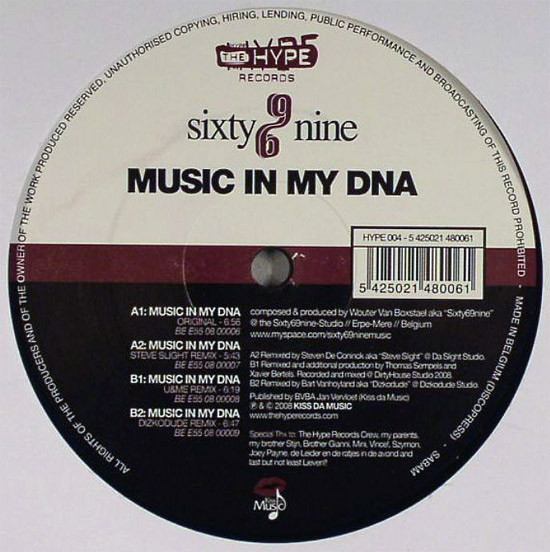 Sixty69Nine - Music In My DNA | The Hype Records (HYPE 004) - 2