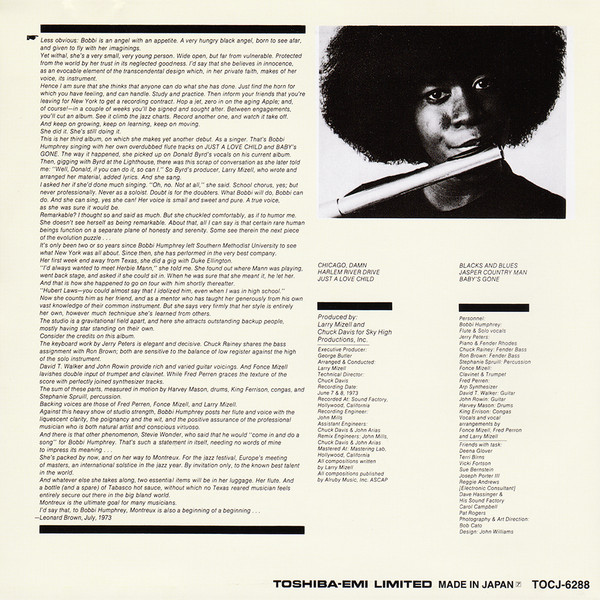 Bobbi Humphrey - Blacks And Blues | Blue Note (TOCJ-6288) - 4