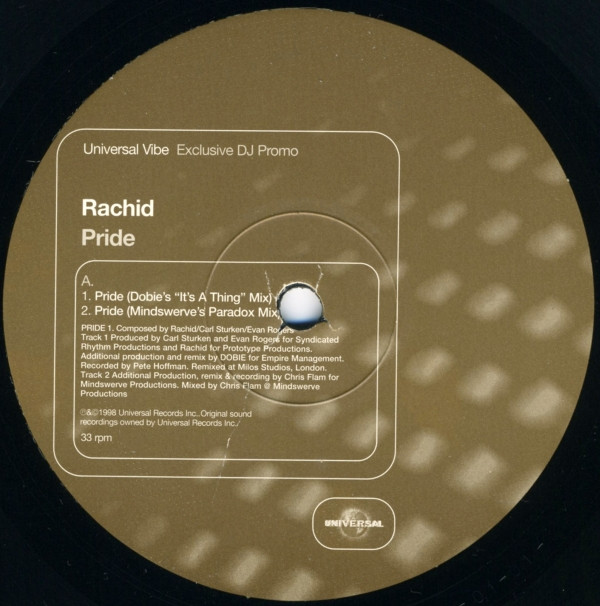 Rachid - Pride | Universal Records (PRIDE 1) Rachid - Pride | Universal Records (PRIDE 1)