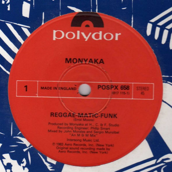 Monyaka - Reggae-Matic-Funk | Polydor (POSPX 658) - 2