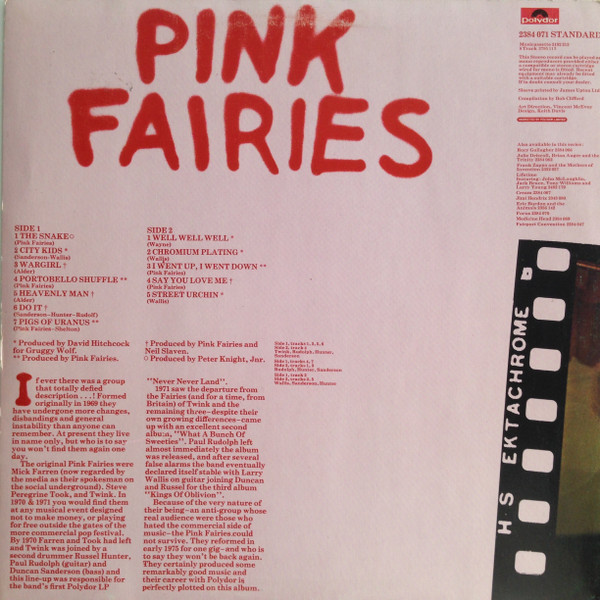 The Pink Fairies - Pink Fairies | Polydor (2384 071) - 2 The Pink Fairies - Pink Fairies | Polydor (2384 071) - 2