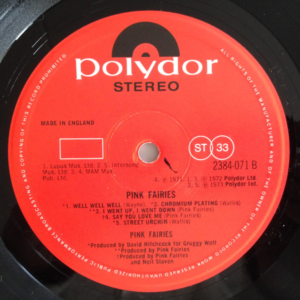 The Pink Fairies - Pink Fairies | Polydor (2384 071) - 4 The Pink Fairies - Pink Fairies | Polydor (2384 071) - 4