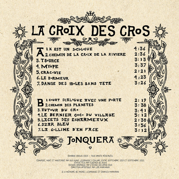 Jonquera - La Croix Des Cros | Bamboo Shows (BSLP005) - 2
