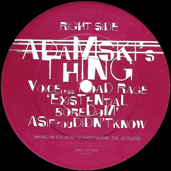 Adamski's Thing - Existential Boredom | ZTT (SAM 2081) - 4 Adamski's Thing - Existential Boredom | ZTT (SAM 2081) - 4