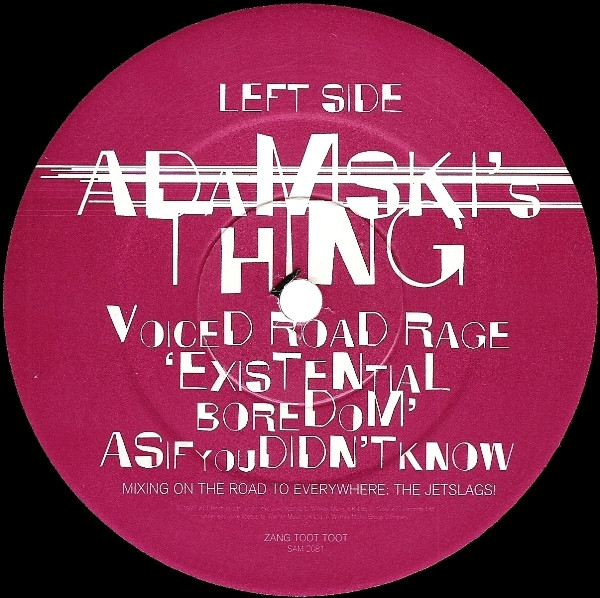 Adamski's Thing - Existential Boredom | ZTT (SAM 2081) - 3 Adamski's Thing - Existential Boredom | ZTT (SAM 2081) - 3