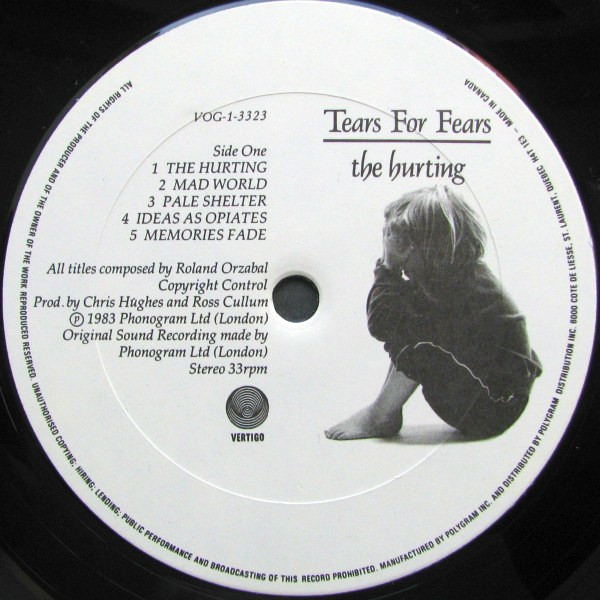 Tears For Fears - The Hurting | Vertigo (VOG-1-3323) - 3