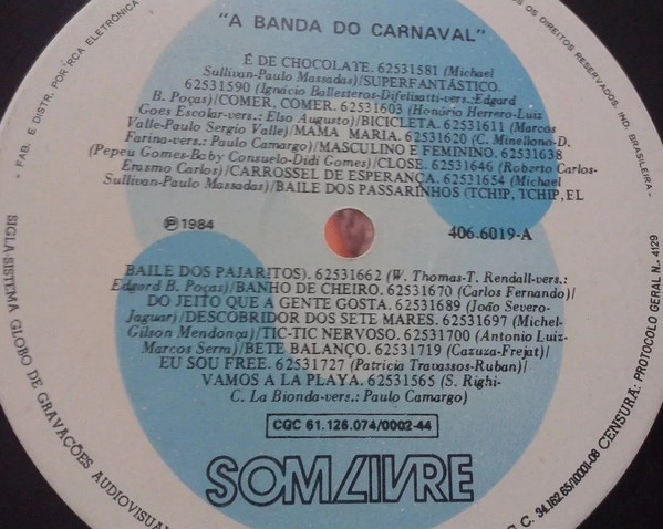 Banda Do Carnaval - 33 Sucessos Em Ritmo De Folia | Som Livre (406.6019) - 3