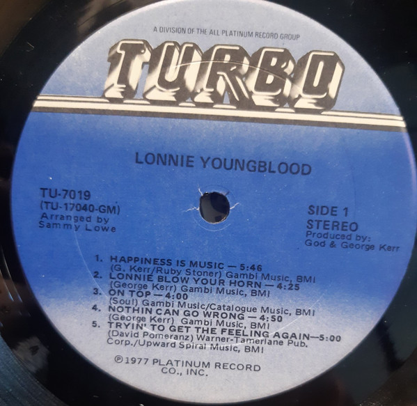 Lonnie Youngblood - Lonnie Youngblood | Turbo Records (TU-7019) - 3