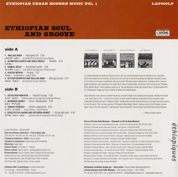 Various - Ethiopian Soul And Groove - Ethiopian Urban Modern Music Vol. 1 | L'Arôme Productions (LAP009LP) - 2