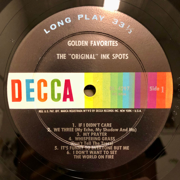 The Ink Spots - Golden Favorites | Decca (DL 4297) - 3