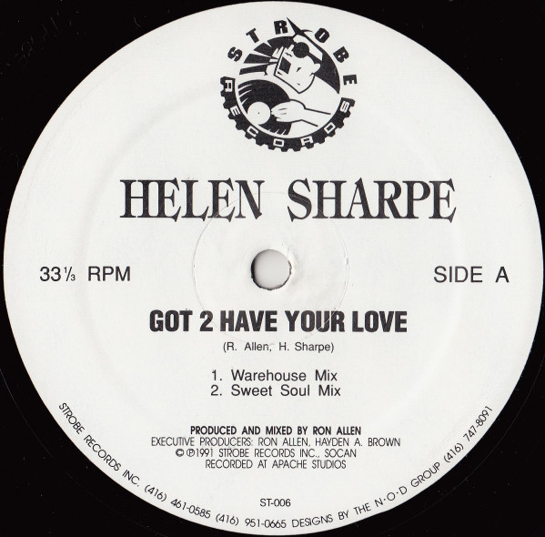 Helen Sharpe - Got 2 Have Your Love | Strobe Records (ST-006)