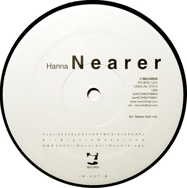 Hanna - Nearer | i! Records (IR-257) - 2
