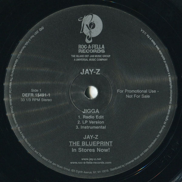 Jay-Z - Jigga | Roc-A-Fella Records (DEFR 15491-1) - 2