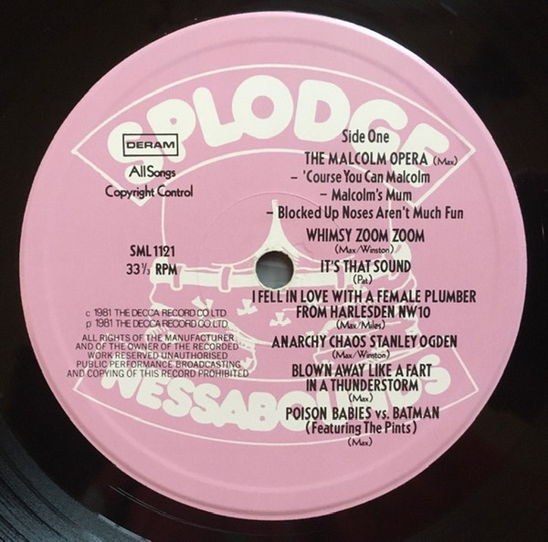 Splodgenessabounds - Splodgenessabounds | Deram (SML 1121) - 3 Splodgenessabounds - Splodgenessabounds | Deram (SML 1121) - 3