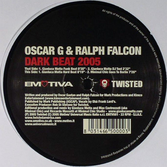 Oscar G & Ralph Falcon - Dark Beat 2005 | Emotiva (EMTV001)