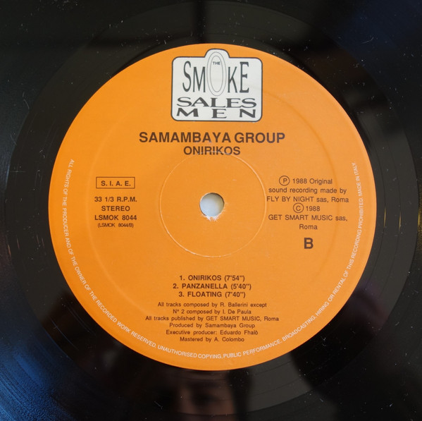 Samambaya Group - Onirikos | The Smoke Salesmen (LSMOK 8044) - 4