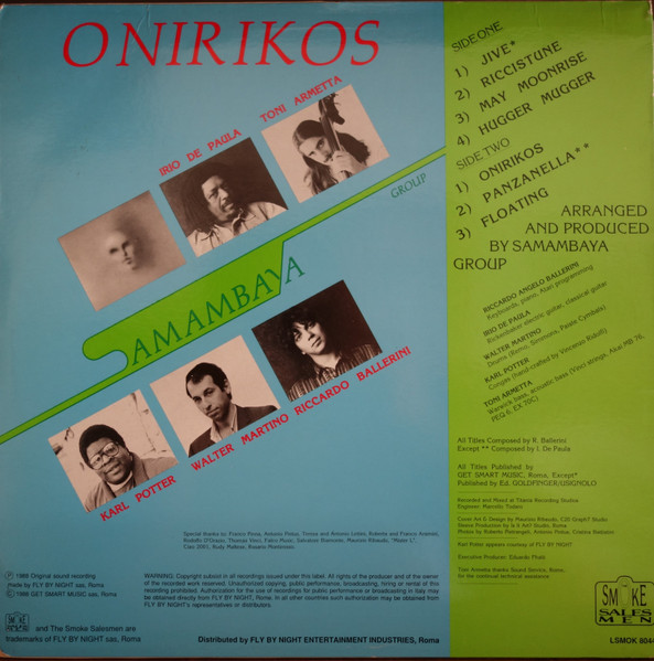 Samambaya Group - Onirikos | The Smoke Salesmen (LSMOK 8044) - 2