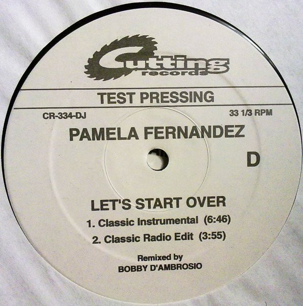Pamela Fernandez - Let's Start Over | Cutting Records (CR-334-DJ) - 4