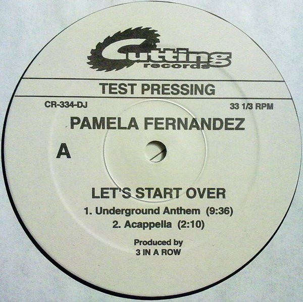 Pamela Fernandez - Let's Start Over | Cutting Records (CR-334-DJ) - main
