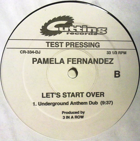 Pamela Fernandez - Let's Start Over | Cutting Records (CR-334-DJ) - 2