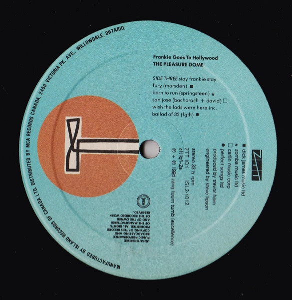 Frankie Goes To Hollywood - Welcome To The Pleasuredome | Island Records (ISL2-1012) - 6 Frankie Goes To Hollywood - Welcome To The Pleasuredome | Island Records (ISL2-1012) - 6