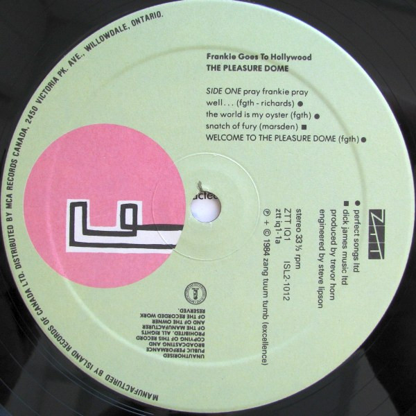 Frankie Goes To Hollywood - Welcome To The Pleasuredome | Island Records (ISL2-1012) - 4 Frankie Goes To Hollywood - Welcome To The Pleasuredome | Island Records (ISL2-1012) - 4