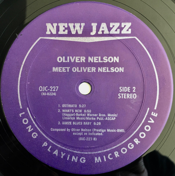 Oliver Nelson - Meet Oliver Nelson | Original Jazz Classics (OJC-227) - 4