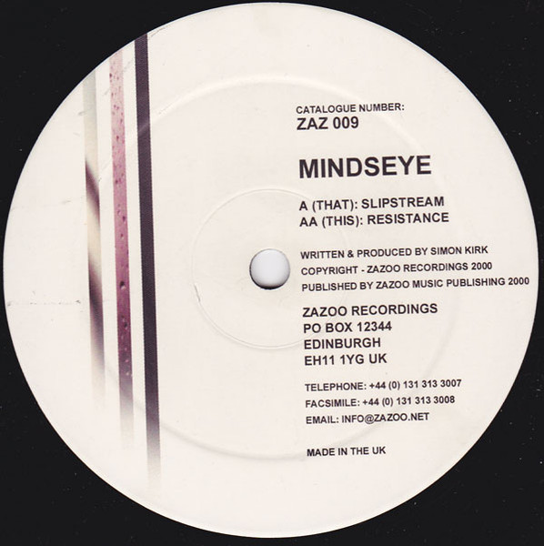 Mindseye - Slipstream / Resistance | Zazoo Recordings (ZAZ 009) - main