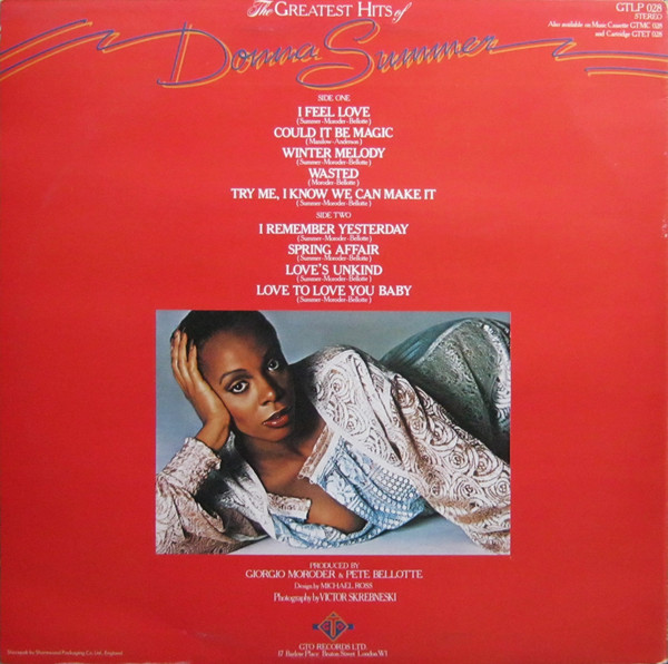 Donna Summer - The Greatest Hits Of Donna Summer | GTO (GTLP 028) - 2