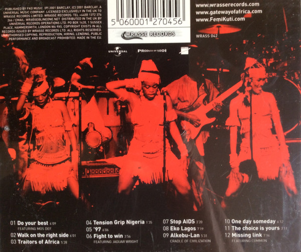 Femi Kuti - Fight To Win | Wrasse Records (WRASS 042) - 3