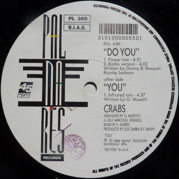 Crabs - Do You | Palmares Records (PL 369)