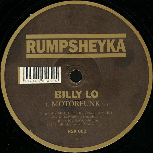 Billy Lo - Motorfunk | Rumpsheyka (RSK 002) - 4