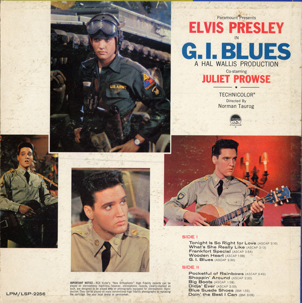 Elvis Presley - G. I. Blues | RCA Victor (LPM-2256) - 2