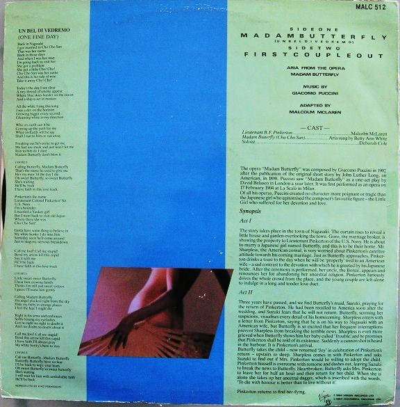 Malcolm McLaren - Madam Butterfly | Charisma (MALC 512) - 2