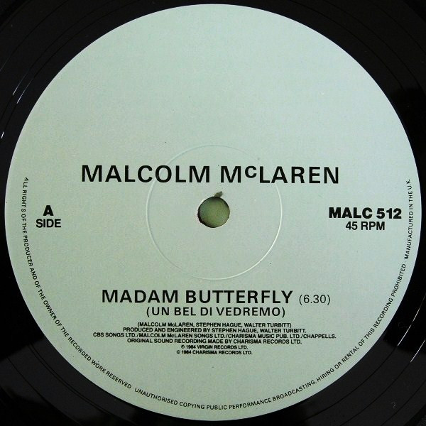 Malcolm McLaren - Madam Butterfly | Charisma (MALC 512) - 3