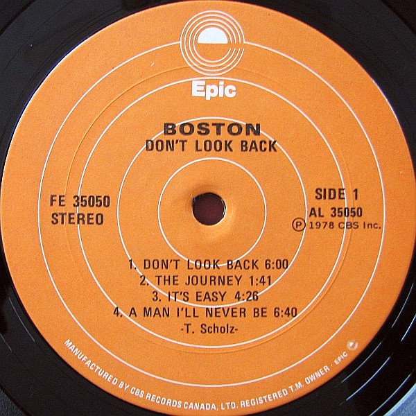 Boston - Don't Look Back | Epic (FE 35050) Boston - Don't Look Back | Epic (FE 35050)