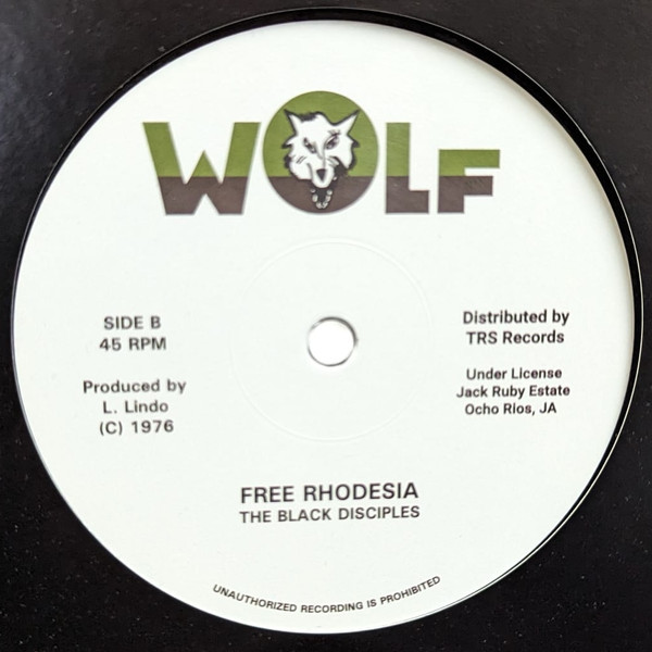 Tyrone Taylor / The Black Disciples - Move Up Black Man / Free Rhodesia | Wolf (TRS-JR-6)
