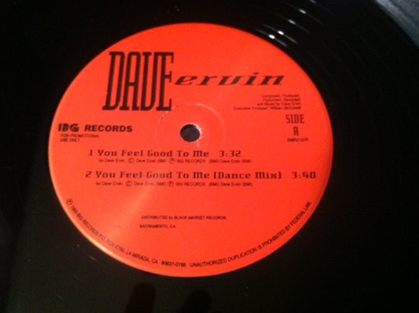 Dave Ervin - You Feel Good To Me | IBG Records (BMR2137R)