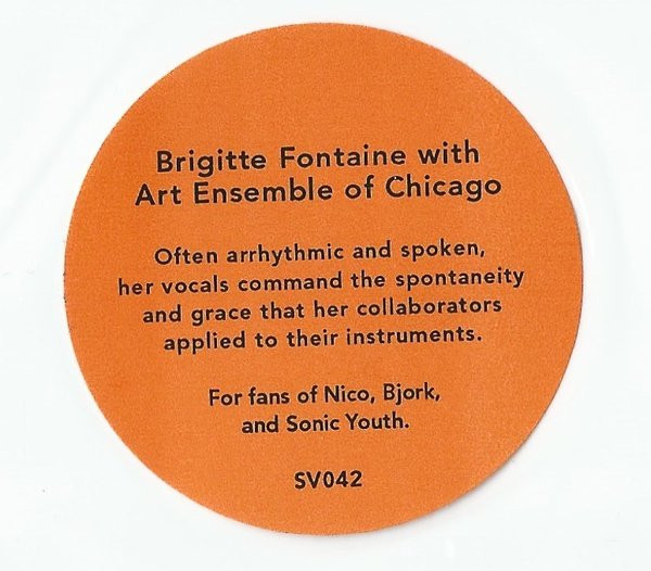 Brigitte Fontaine , Areski Avec The Art Ensemble Of Chicago - Comme À La Radio | Superior Viaduct (SV042) - 3 Brigitte Fontaine , Areski Avec The Art Ensemble Of Chicago - Comme À La Radio | Superior Viaduct (SV042) - 3
