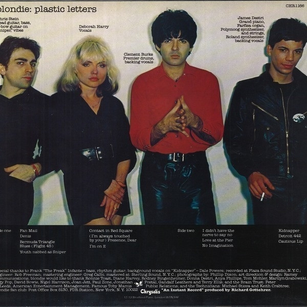 Blondie - Plastic Letters | Chrysalis (CHR 1166) - 2 Blondie - Plastic Letters | Chrysalis (CHR 1166) - 2