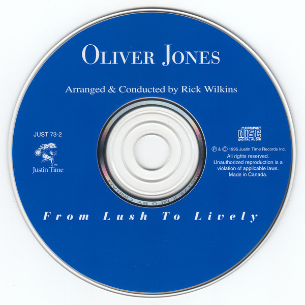 Oliver Jones Arranged & Conducted By Rick Wilkins - From Lush To Lively [CD] | Justin Time (JUST 73-2) - 3