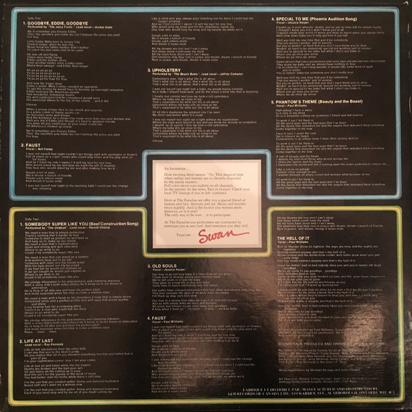 Various - Phantom Of The Paradise - Original Soundtrack Recording | A&M Records (SP-3653) - 2