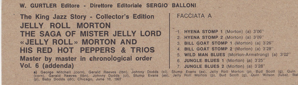 Jelly Roll Morton's Red Hot Peppers & Jelly Roll Morton Trio - The Saga Of Mister Jelly Lord Vol. 6 (Addenda) | Joker (SM 3555) - 2 Jelly Roll Morton's Red Hot Peppers & Jelly Roll Morton Trio - The Saga Of Mister Jelly Lord Vol. 6 (Addenda) | Joker (SM 3555) - 2