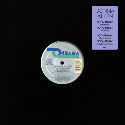 Donna Allen - Joy And Pain | Oceana Records (0-96575)