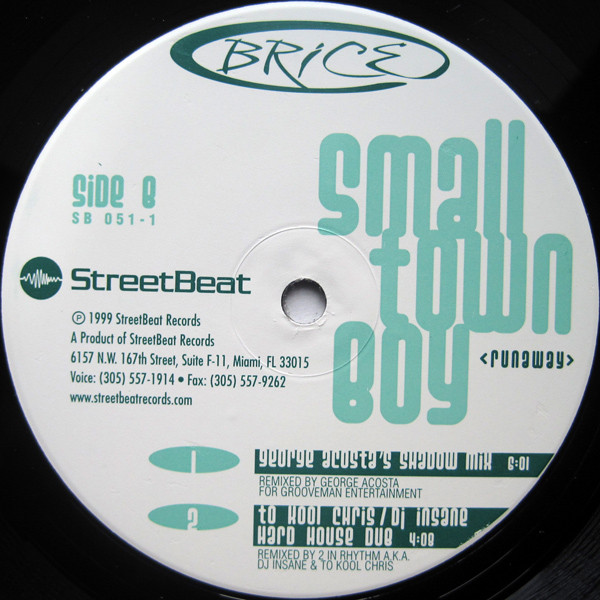 Brice - Small Town Boy (Runaway) | StreetBeat Records (SB-051-1) - 4