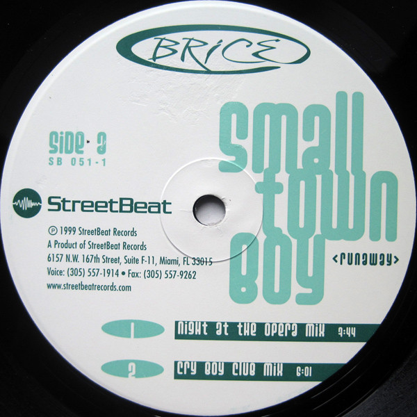 Brice - Small Town Boy (Runaway) | StreetBeat Records (SB-051-1) - 3