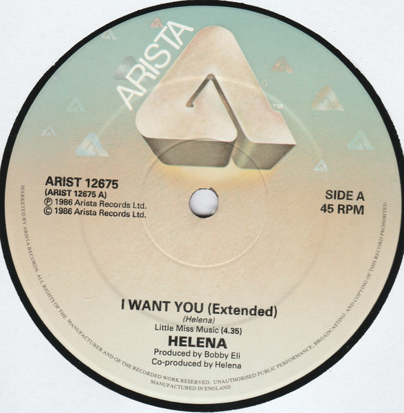 Helena Springs - I Want You | Arista (ARIST 12675) - 2 Helena Springs - I Want You | Arista (ARIST 12675) - 2