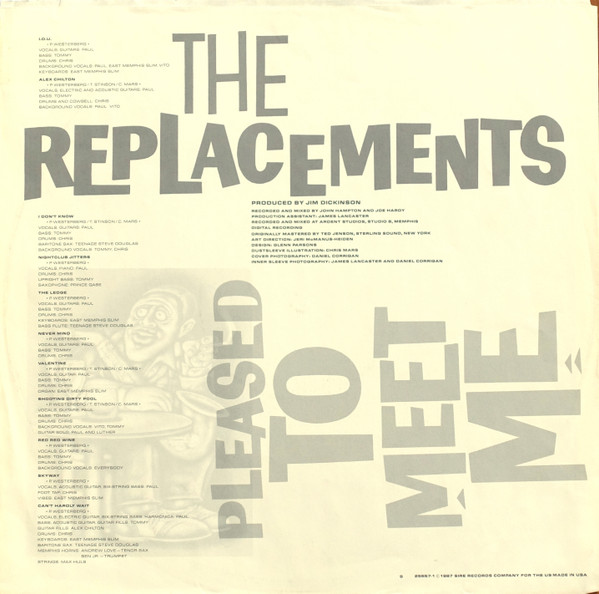 The Replacements - Pleased To Meet Me | Sire (25557-1) - 4