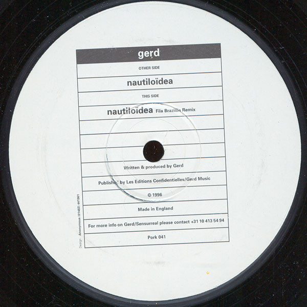 Gerd - Nautiloïdea | Pork Recordings (Pork 041)