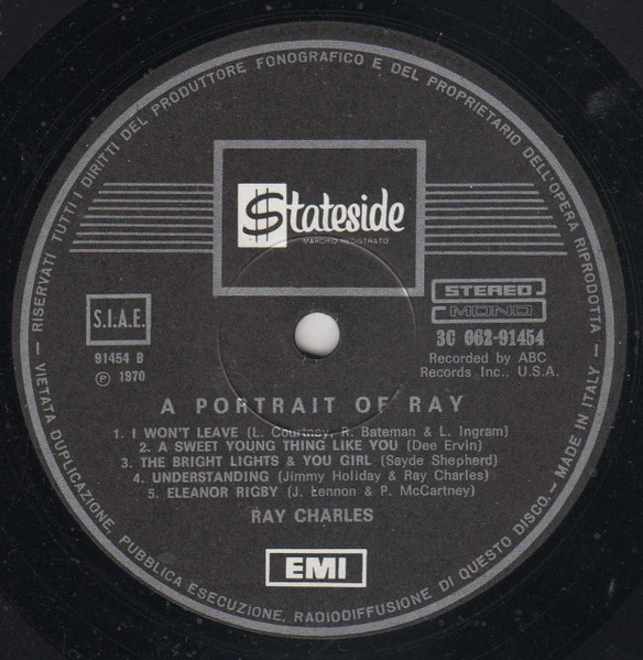 Ray Charles - A Portrait Of Ray | Stateside (3C 062 - 91454) - 4